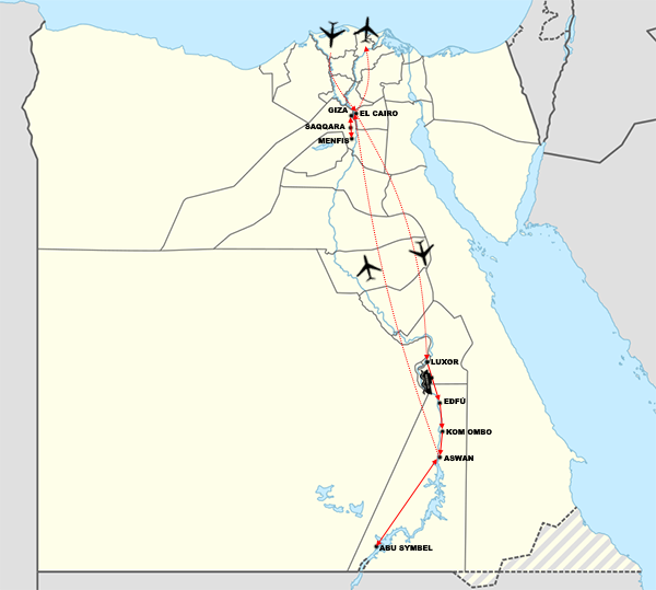 mapa egipto