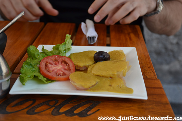 Comida en Arquipa Papas a la Huancaina