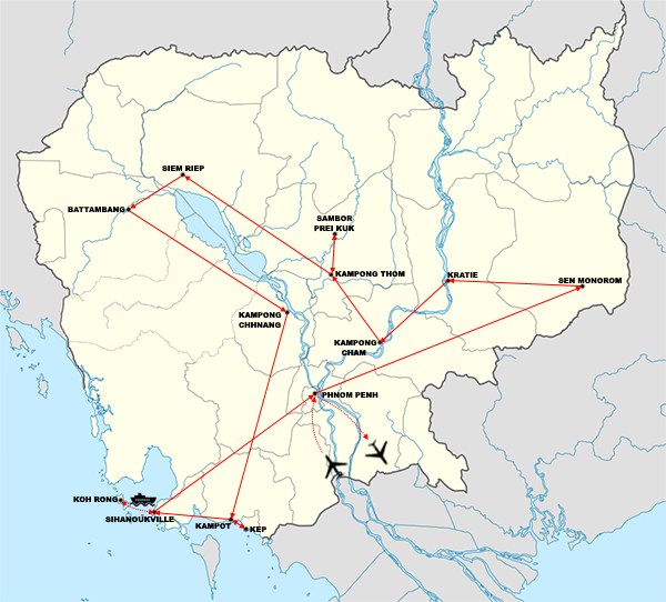 mapa camboya
