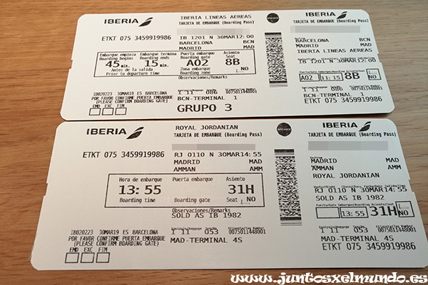 Billetes avion