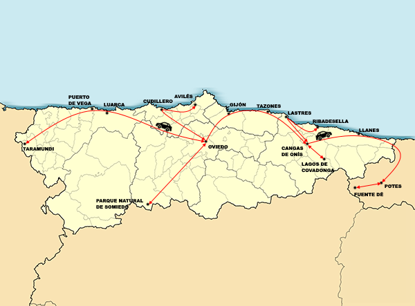 mapa asturias