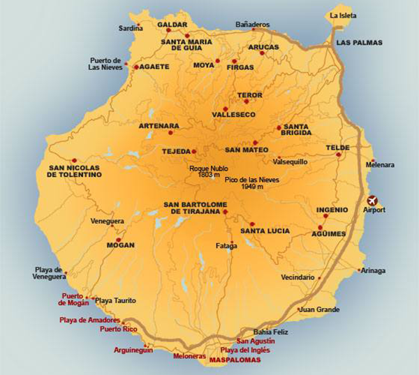 mapa gran canaria