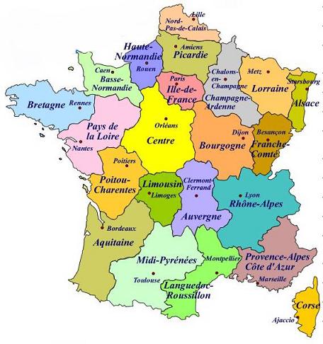 mapa francia