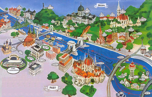 mapa budapest