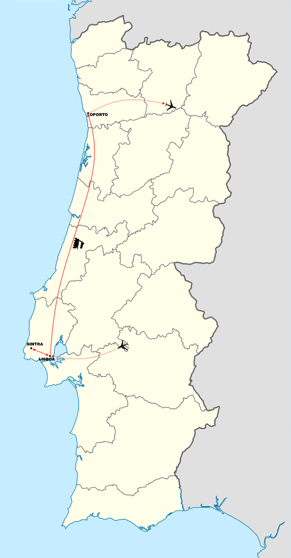 mapa portugal