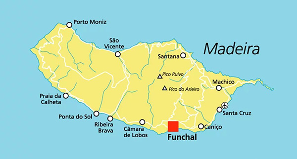 mapa madeira